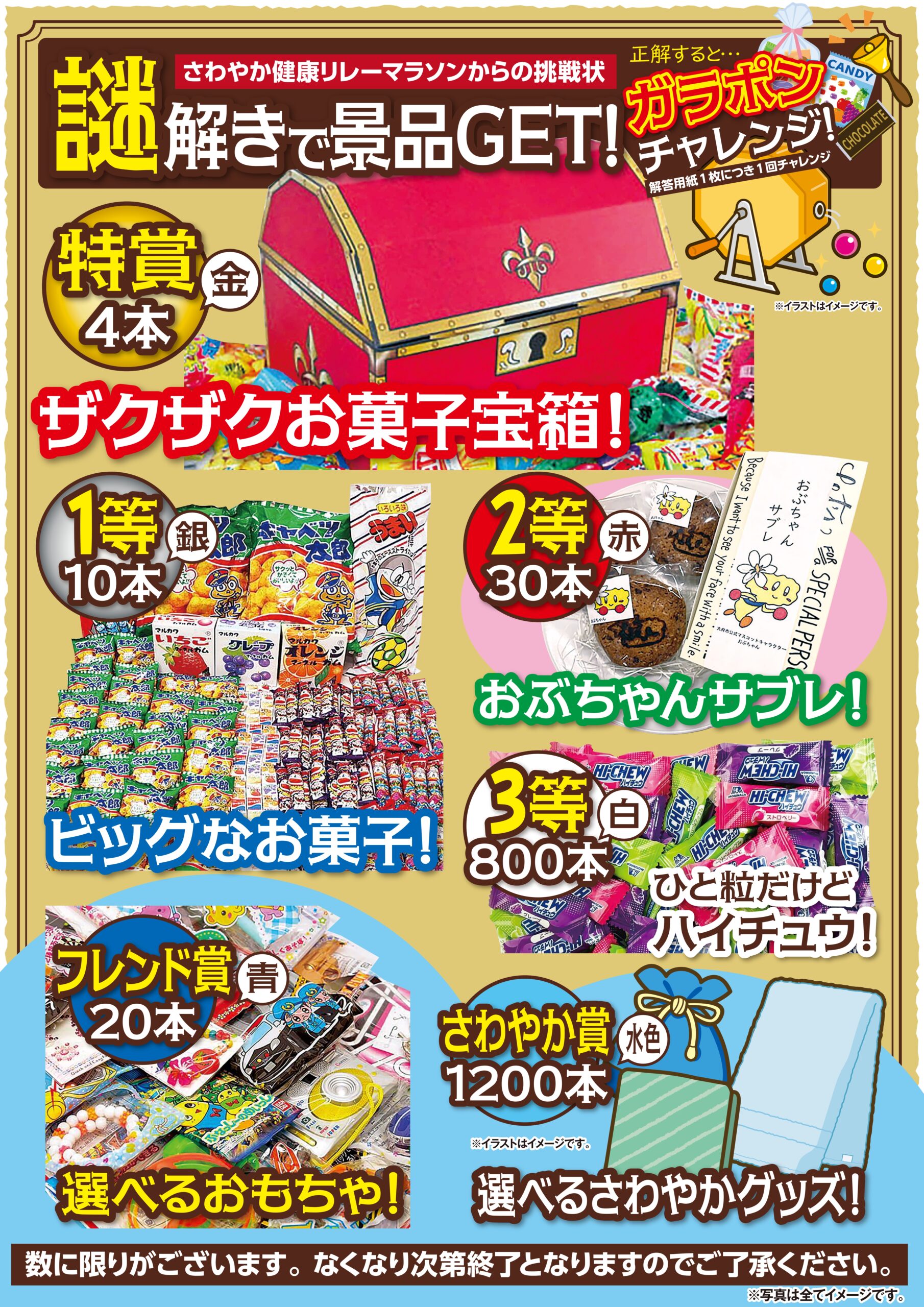 第12回さわやか健康リレーマラソン_謎解きガラポンチャレンジ！